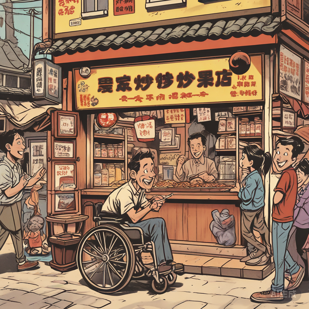 温情调解，，，，，守护残疾炒货店老板