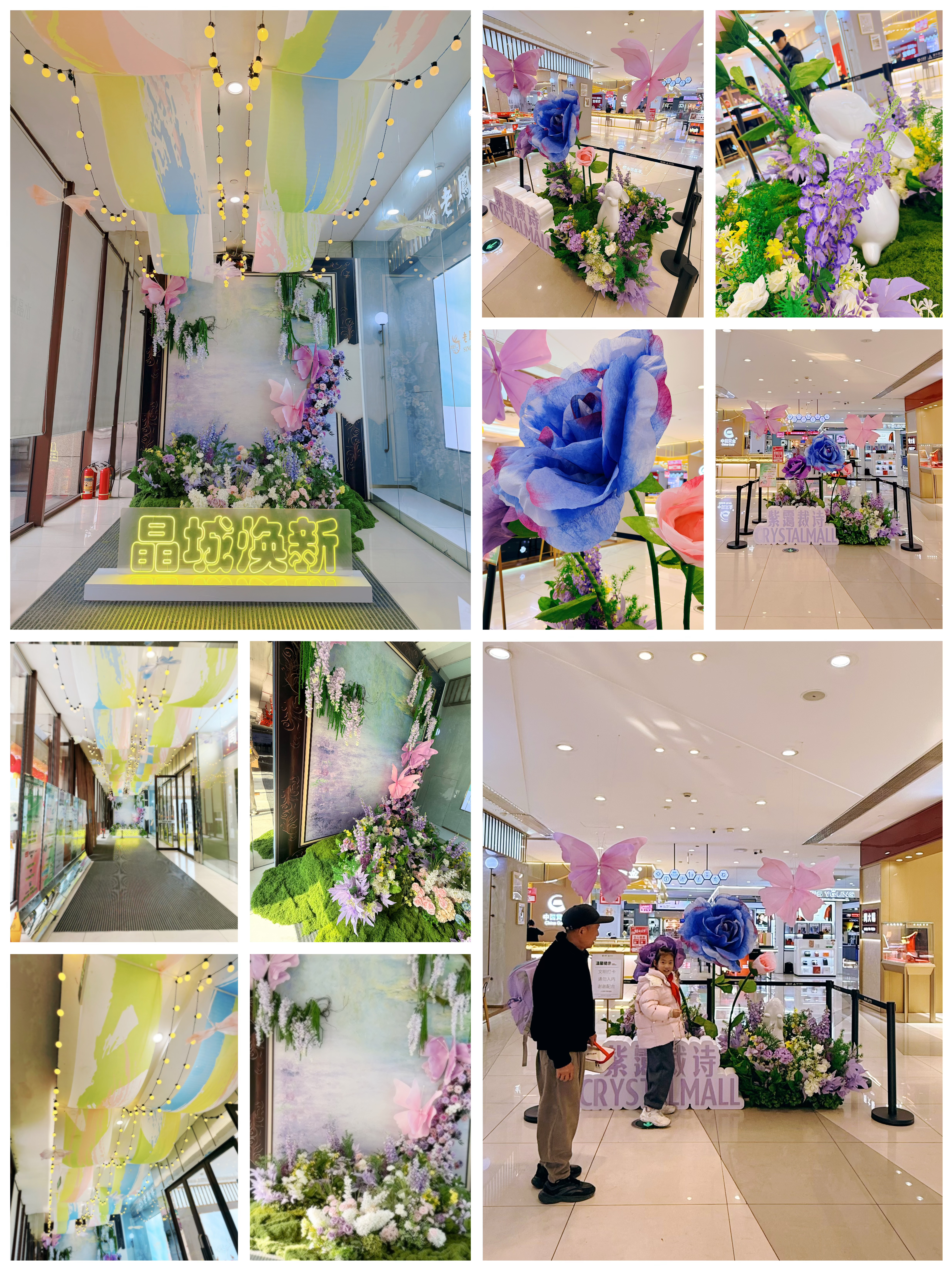 晶城焕新，，，紫霭裁诗 ——水晶城春季美陈全新亮相