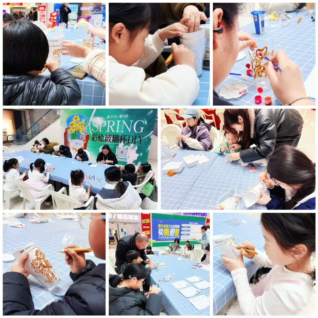 春日绘新意，，，杯间藏春光 ——水晶城彩绘玻璃杯 DIY 运动圆满落幕