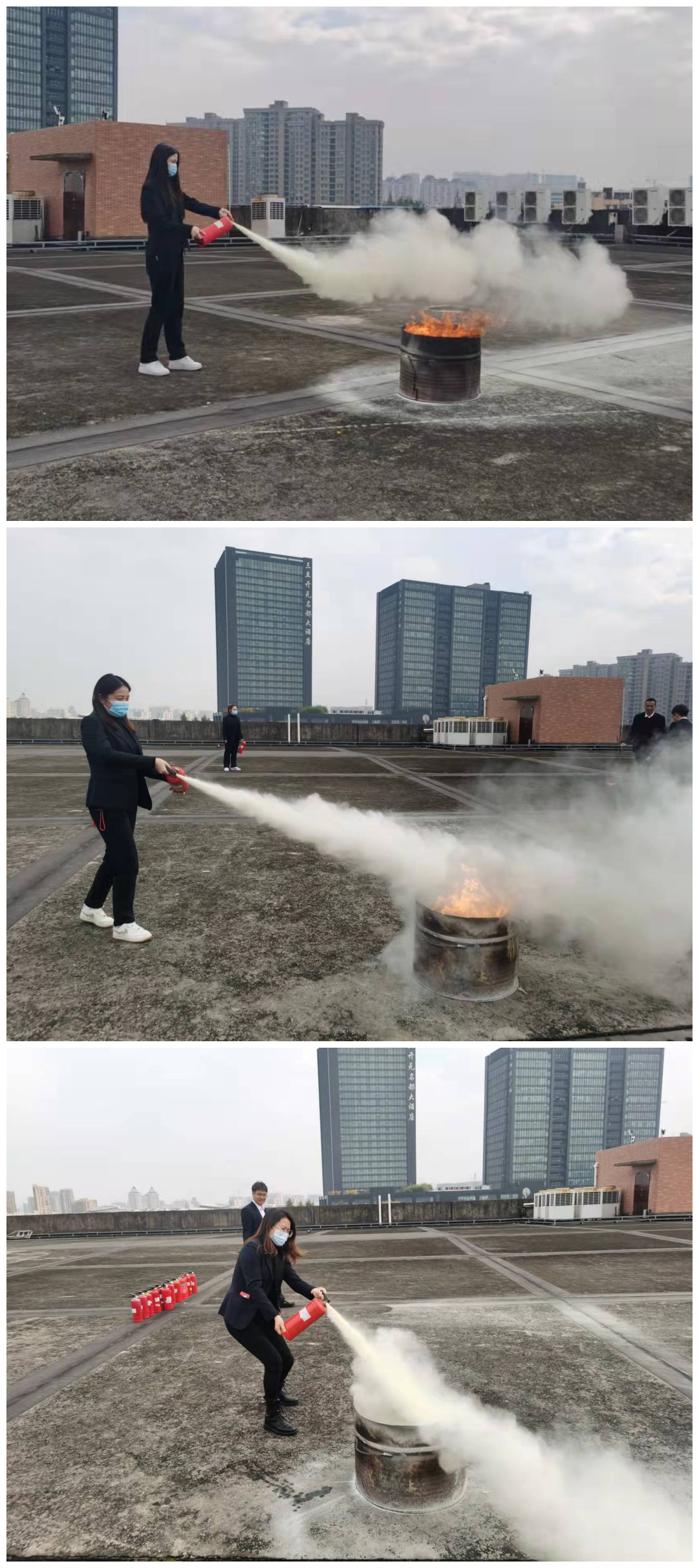 人生就是博市场开展行政职员消防培训