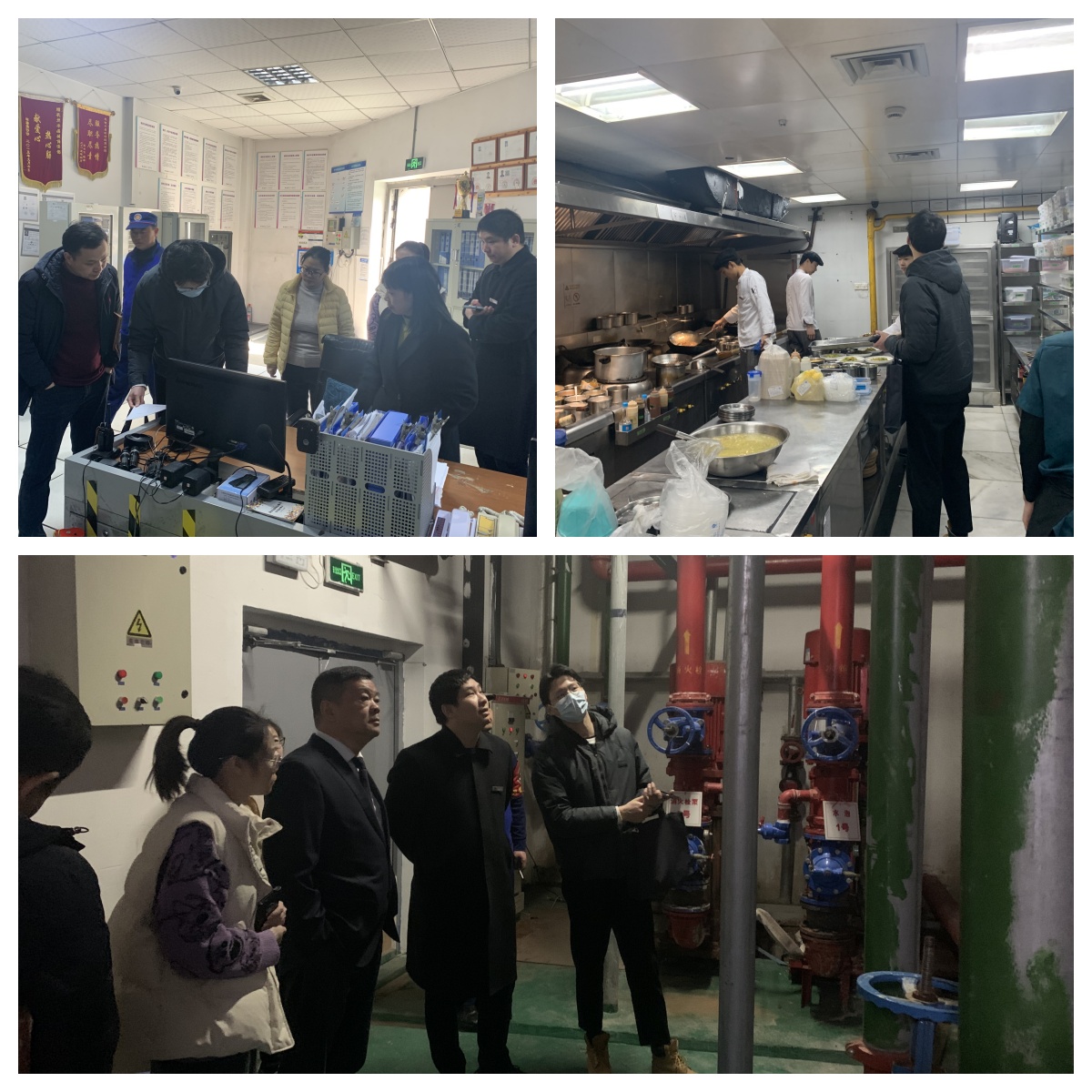 区纪委、区应急局等向导莅临水晶城检查清静生产